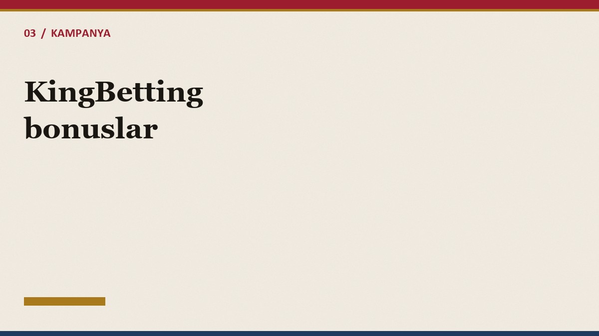 KingBetting bonuses