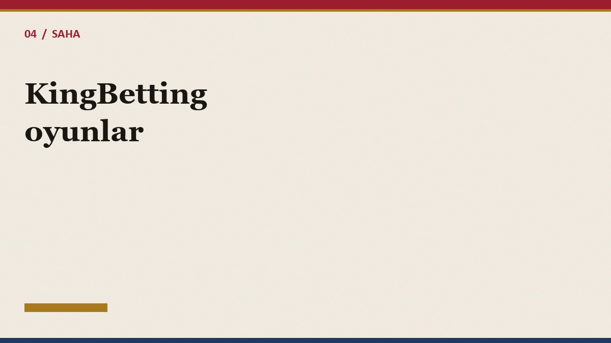 KingBetting games